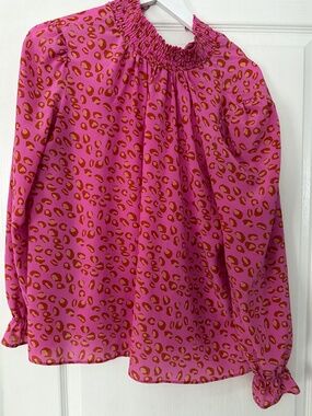 Tucker animal print blouse